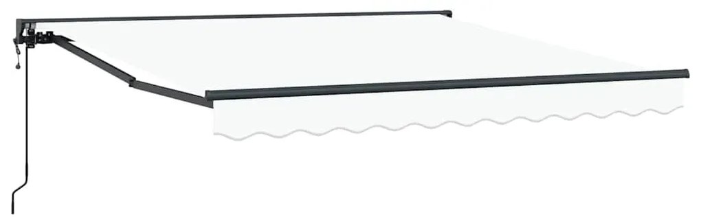 vidaXL Σκηνίτσα Αναδιπλούμενη Λευκό 350 x 250 εκ Πολυέστερ και Μέταλλο