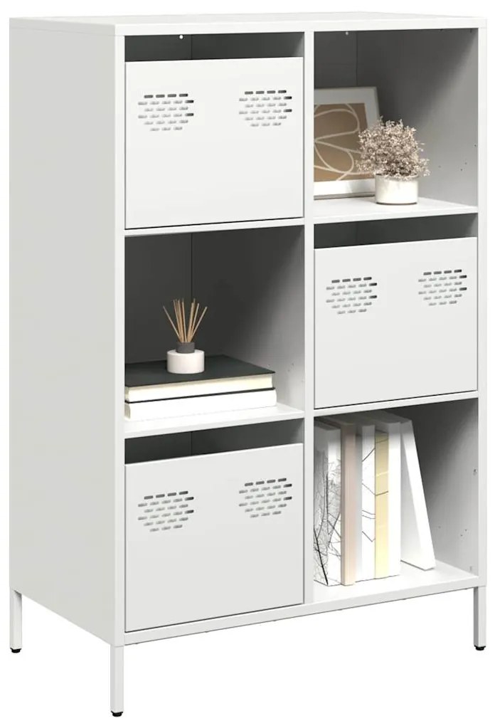 Ντουλάπα Λευκό 68x39x103,5 εκ. από Χάλυβα