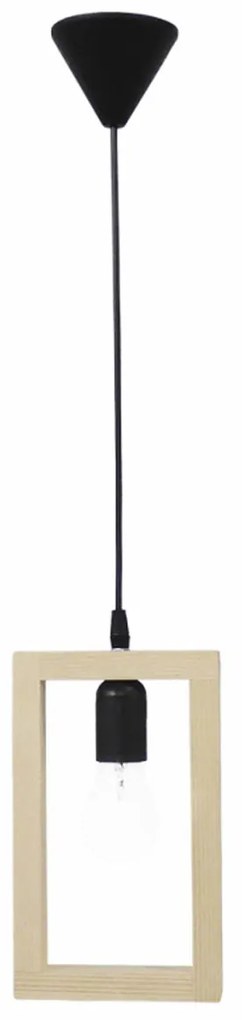 Φωτιστικό Οροφής Μονόφωτο Heronia Sam 31-1259 L.Wood