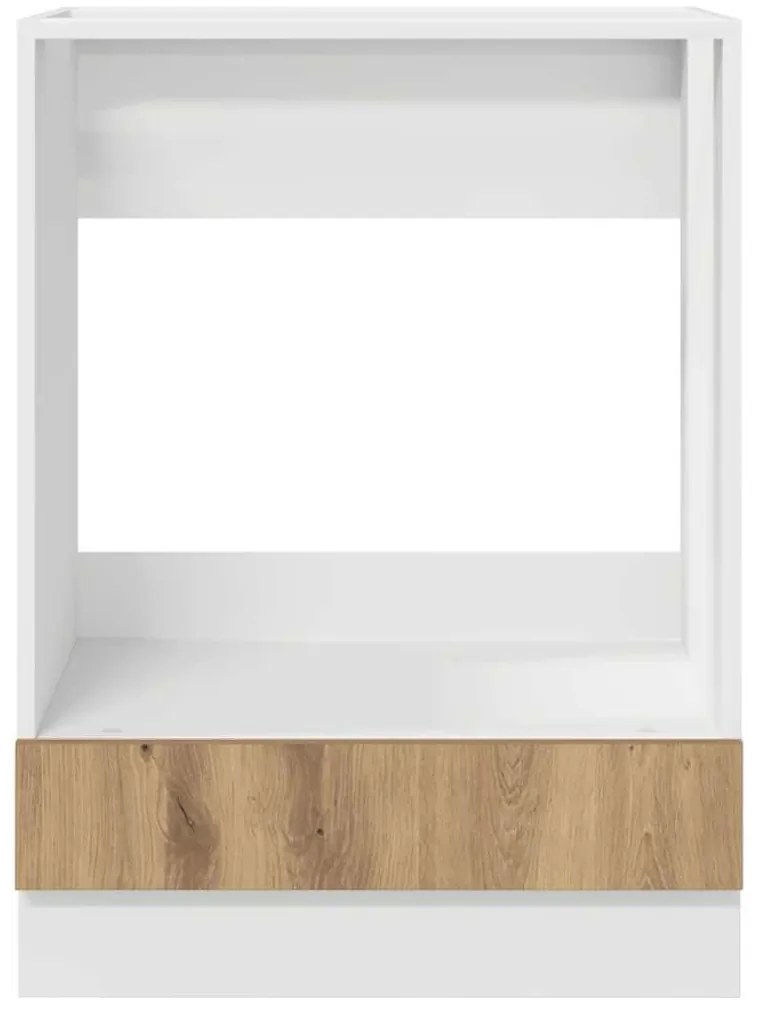 vidaXL Ντουλάπι φούρνου με αποθήκευση artisan δρυς 60 x 46 x 81.5 εκ