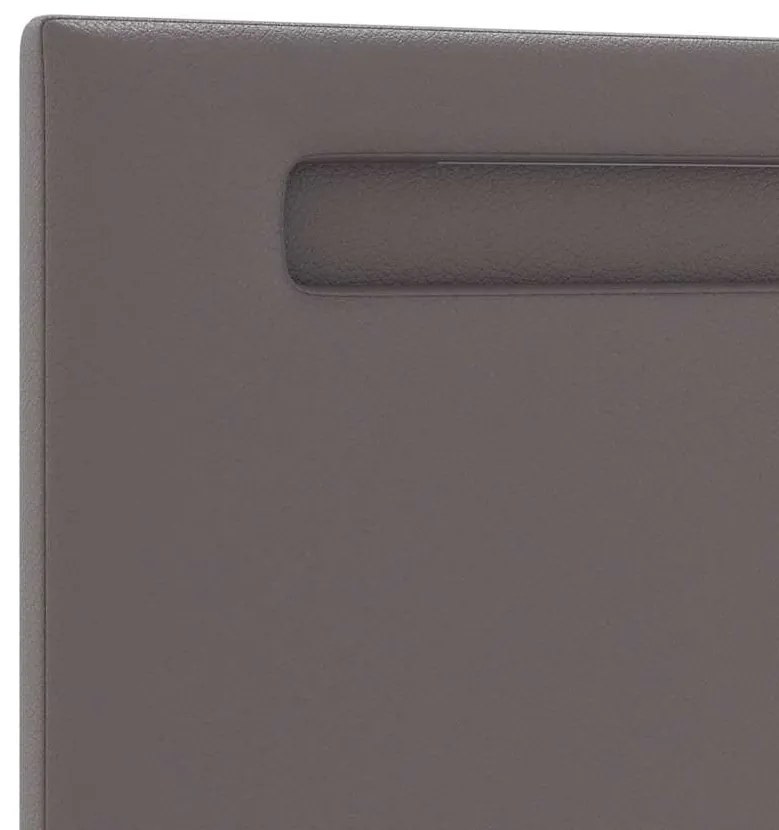 vidaXL Κεφαλάρι Επιτοίχιο με κεφαλάρι Γκρι 160 cm PVC