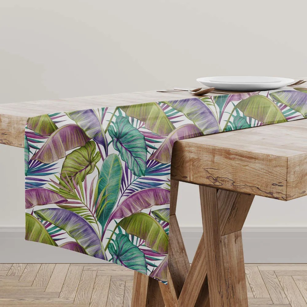 Τραπεζομάντηλο Tropical Μωβ 140x140 - Borea Home