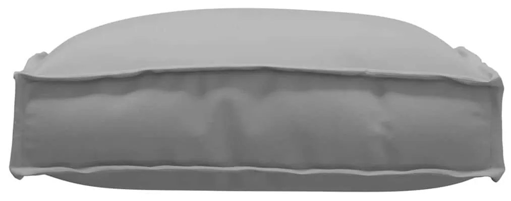 vidaXL Μαξιλάρι 4 pcs Γκρι 40 x 40 x 8 εκ. Ύφασμα Όξφορντ