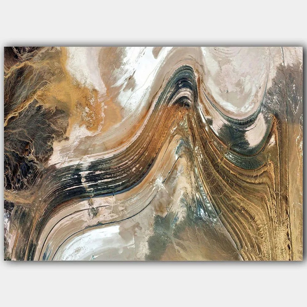 Πίνακας Καμβάς 441HPE1718 100x70cm Multi Wallity Οριζόντιοι Wood, Canvas