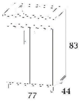 Σετ Έπιπλο Μπάνιου SAVINA 80 Natural Oak 80x46x160 εκ.