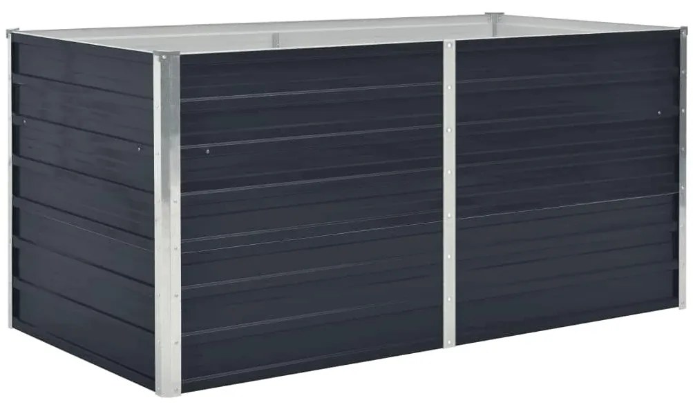 vidaXL Ζαρντινιέρα Ψηλή Ανθρακί 160x80x45 εκ. Γαλβανισμένος Χάλυβας