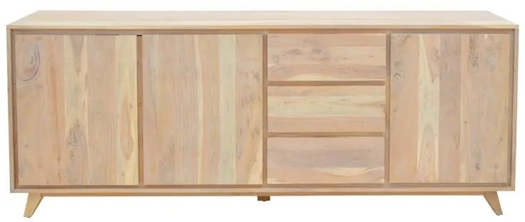 Μπουφές Emira Μασίφ Ξύλο Ακακίας σε Φυσικό 200x40x80εκ. 200x40x80 εκ.
