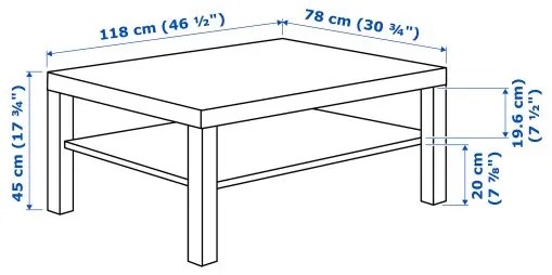 LACK τραπέζι μέσης 404.315.35