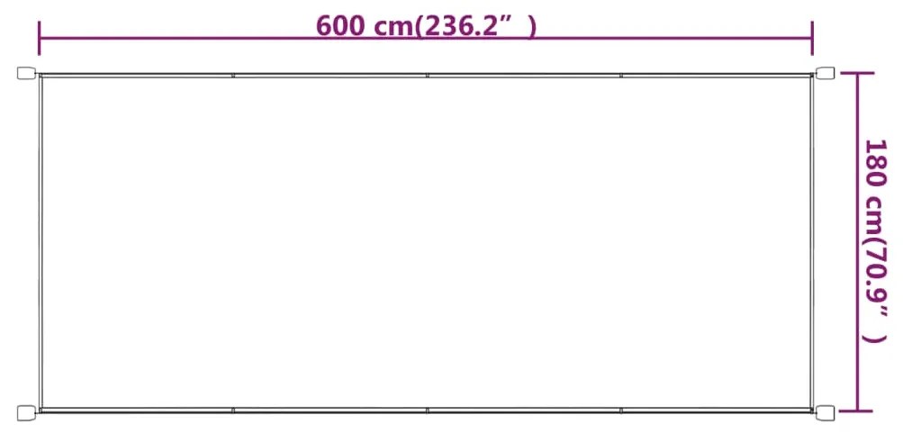 ΤΕΝΤΑ ΚΑΘΕΤΗ ΤΕΡΑΚΟΤΑ 180 X 600 ΕΚ. ΑΠΟ ΎΦΑΣΜΑ OXFORD 148370