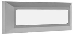 Απλίκα Φωτιστικό Τοίχου LED 4W IP65 HER-08 Heronia Lighting-42-0015-Γκρι 42-0015