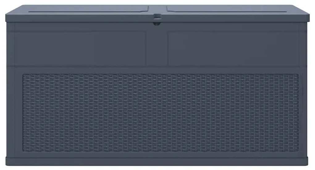 vidaXL Μπαούλο Αποθήκευσης Κήπου Ανθρακί 320 Λίτρα