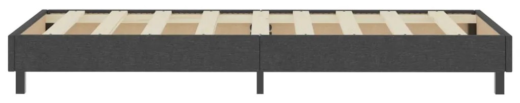 Κρεβάτι Boxspring Σκούρο Γκρι 100 x 200 εκ. Υφασμάτινο - Γκρι