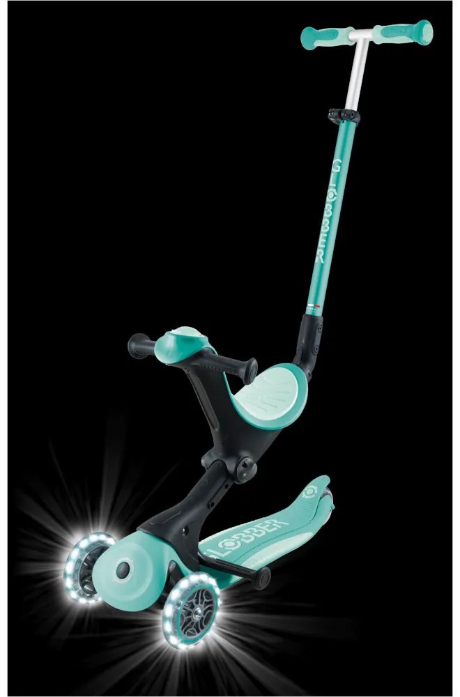 Globber Scooter Go.Up Deluxe Fantasy Lights Dark Mint