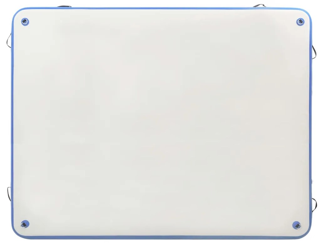 vidaXL Πλατφόρμα Φουσκωτή Πλωτή Μπλε / Λευκή 300 x 300 x 15 εκ.