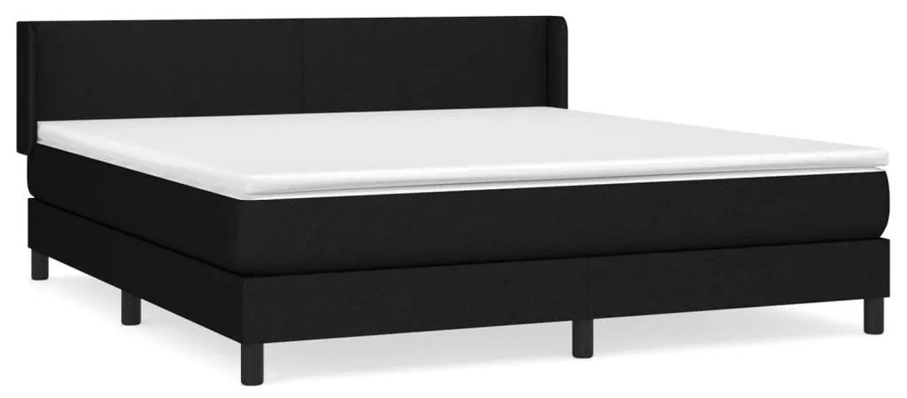 ΚΡΕΒΑΤΙ BOXSPRING ΜΕ ΣΤΡΩΜΑ ΜΑΥΡΟ 180X200 ΕΚ. ΥΦΑΣΜΑΤΙΝΟ 3129571