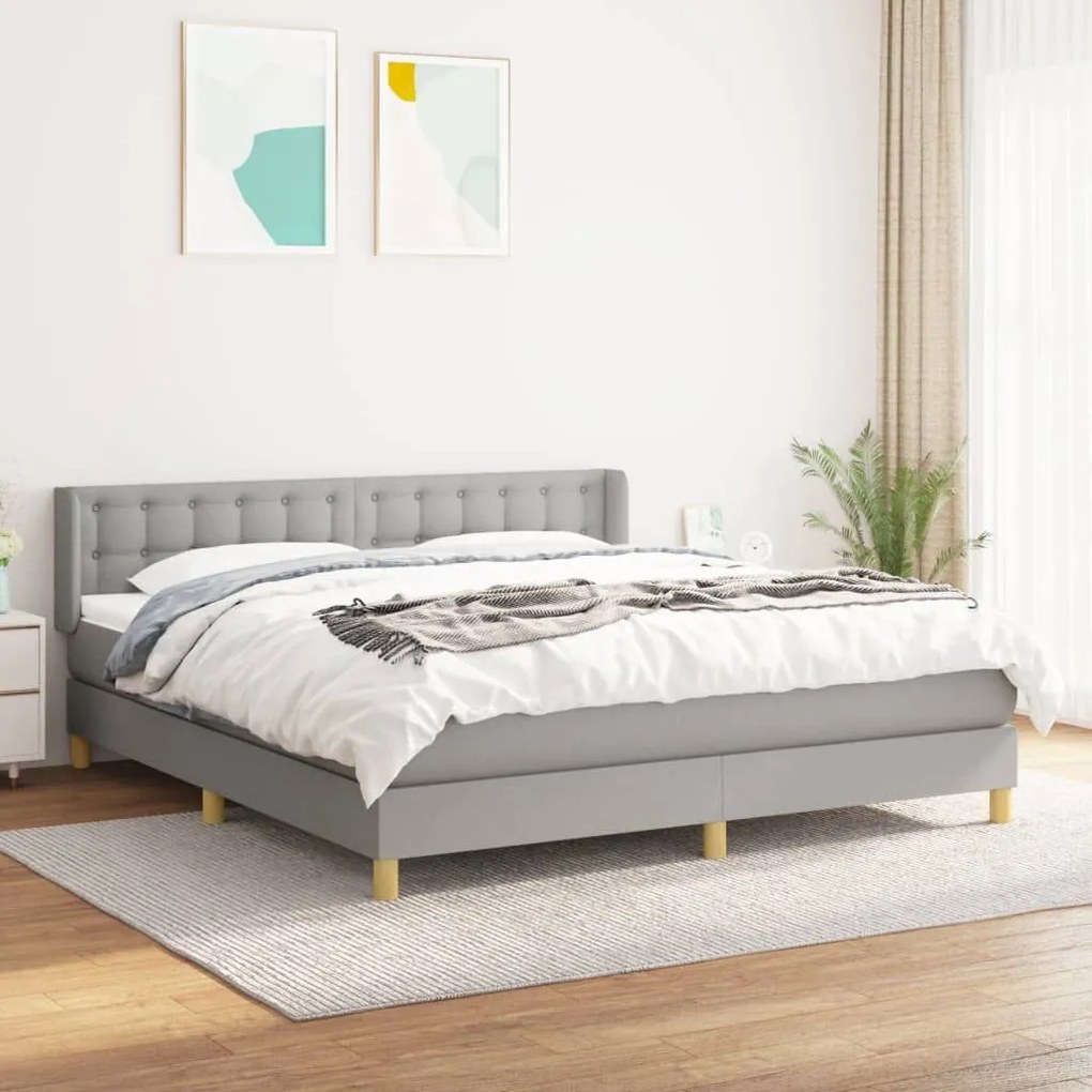 ΚΡΕΒΑΤΙ BOXSPRING ΜΕ ΣΤΡΩΜΑ ΑΝ. ΠΡΑΣΙΝΟ 160X200ΕΚ ΥΦΑΣΜΑΤΙΝΟ 3130601