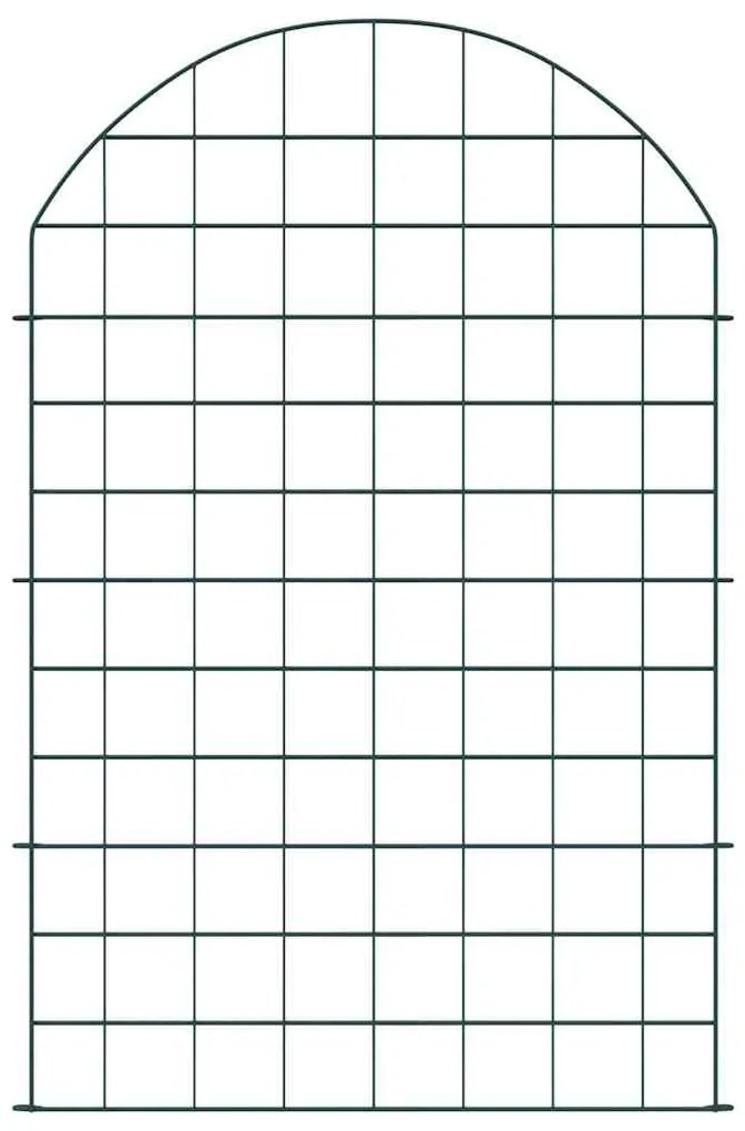 vidaXL Σετ φράχτη για λιμνούλες 8 pcs Πράσινο 50 x 80 cm Ατσάλι