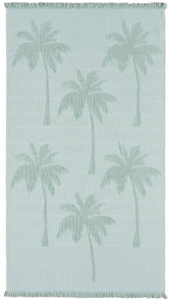Πετσέτα Θαλάσσης - Παρεό Cocos 10 Green Kentia Θαλάσσης 95x160cm 100% Cotton