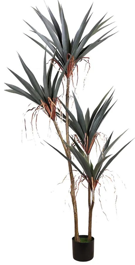 GLADIOLUS ΤΕΧΝΗΤΟ ΦΥΤΟ ΣΕ ΓΛΑΣΤΡΑ ΠΡΑΣΙΝΟ ΜΑΥΡΟ H180cm - 030842