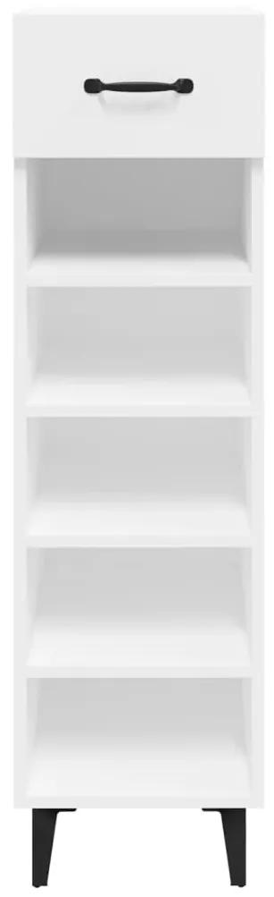 vidaXL Παπουτσοθήκη Λευκή 30 x 35 x 105 εκ. από Επεξεργασμένο Ξύλο