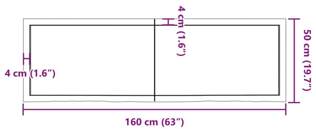 ΕΠΙΦ. ΤΡΑΠΕΖΙΟΥ ΣΚΟΥΡΟ ΓΚΡΙ 160X50X4 ΕΚ ΕΠΕΞ. ΜΑΣΙΦ ΞΥΛΟ ΔΡΥΟΣ 3156448