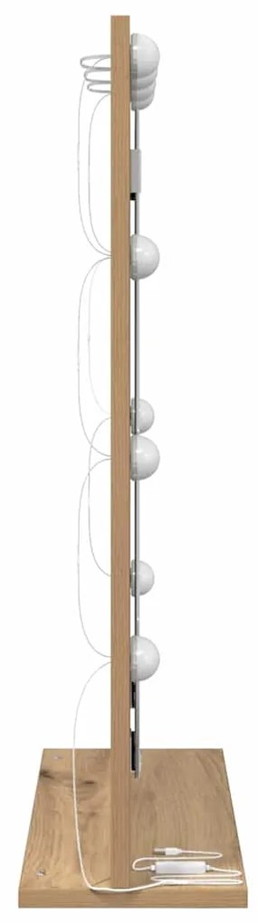vidaXL Καθρέφτης τουαλέτας με καθρέφτη Artisan Oak 70 x 50 x 18 εκ.