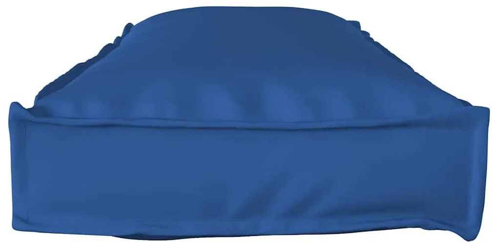 vidaXL Μαξιλάρι παλέτας για πάγκο Μπλε Ρουά 120 x 40 x 8 εκ
