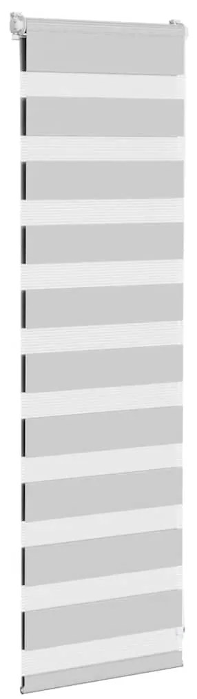 vidaXL Ζέβρα τυφλή Ανοιχτό Γκρι Πλάτος υφάσματος 40,9 εκ. Πολυεστέρας