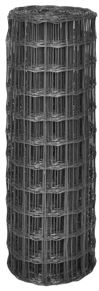 vidaXL Συρματόπλεγμα Γκρι 25 x 1,2 μ. Ατσάλινο