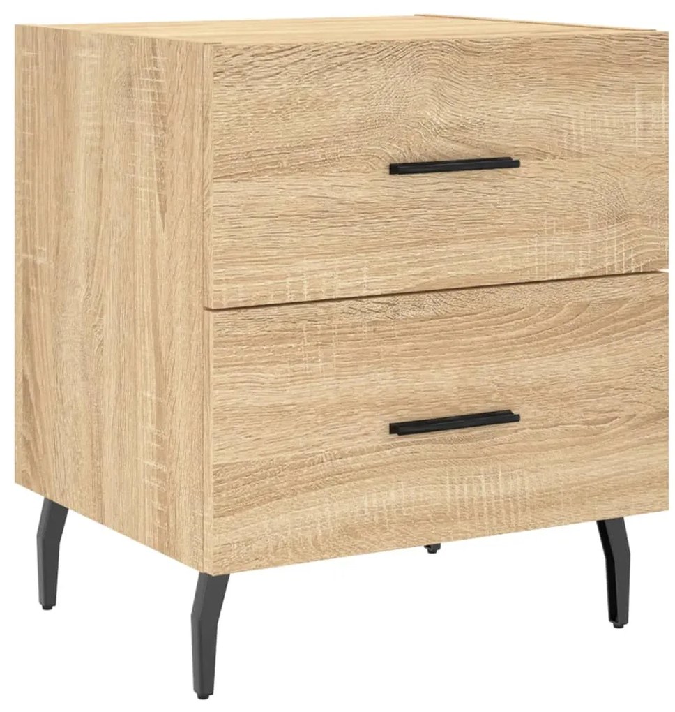 vidaXL Κομοδίνο Sonoma Δρυς 40 x 35 x 47,5 εκ. από Επεξεργασμένο Ξύλο
