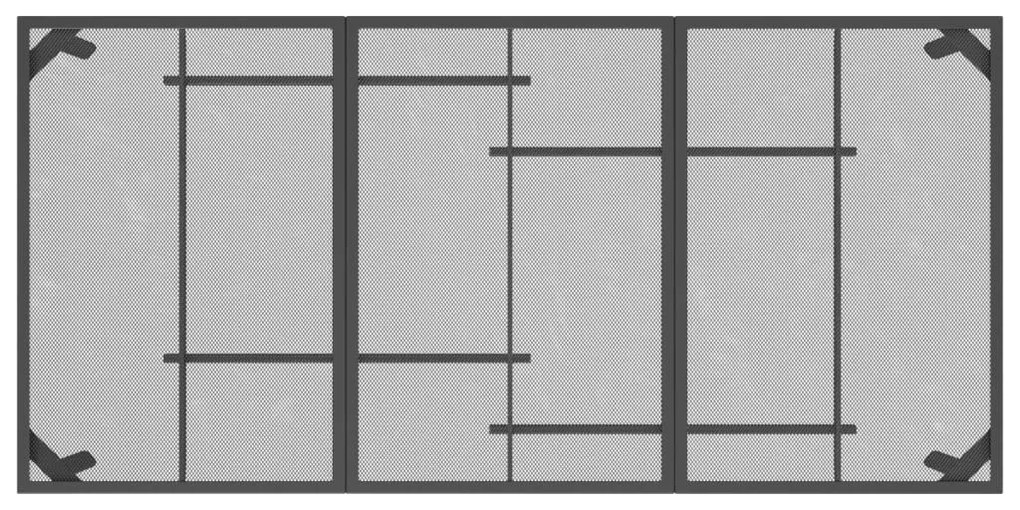 Τραπέζι Κήπου Ανθρακί με Πλέγμα 165 x 80 x 72 εκ. Ατσάλινο - Ανθρακί