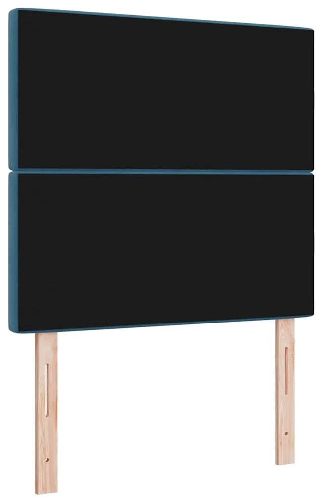 vidaXL Βελούδινο Κεφαλάρι Argyle Σκούρο Μπλε 100 cm Βελούδο