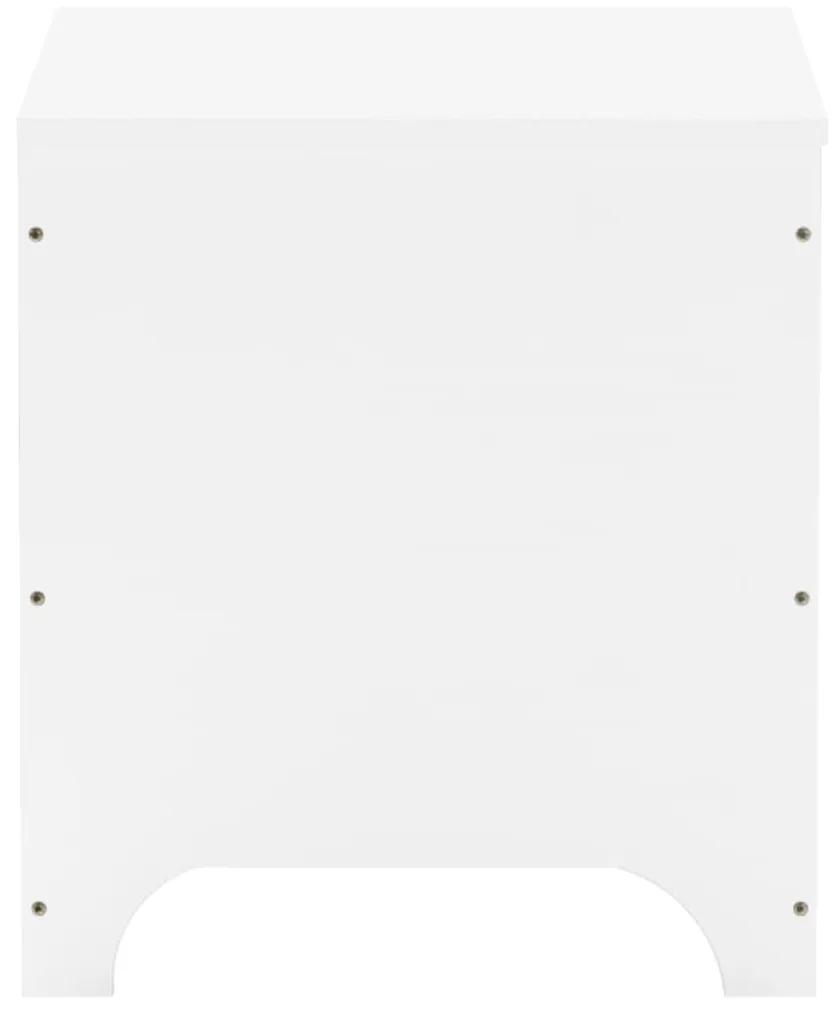 vidaXL Κουτί Αποθήκευσης με Καπάκι RANA Λευκό 60x49x54εκ. Μασίφ Πεύκο