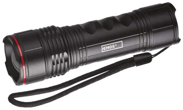 Φακός Χειρός LED Μαύρο ΙΡ44 Focus 500Lm P3115 Emos -P3115-Μαύρο P3115