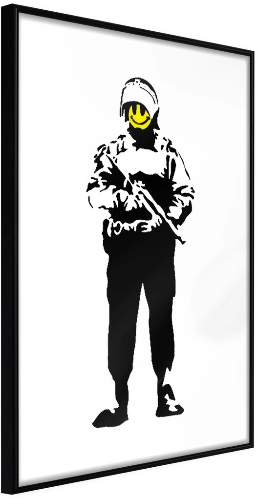 Αφίσα - Banksy: Smiling Copper - 20x30 - Μαύρο - Χωρίς πασπαρτού