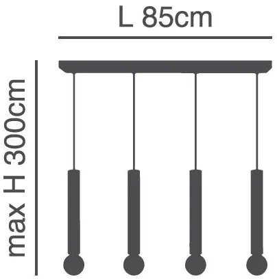 Φωτιστικό Οροφής  SE21-NM-5-4NM ADEPT TUBE NICKEL MAT Nickel Matt Pendant+ - 51W - 100W - 77-8664