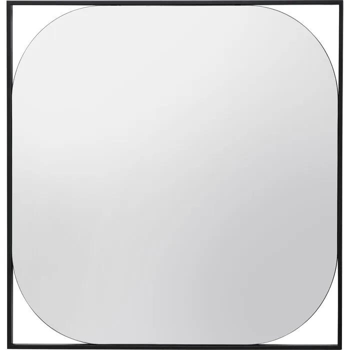 Καθρέφτης Τοίχου Bonita Μαύρος 81,3x1,5x81,3 εκ. - Μαύρο
