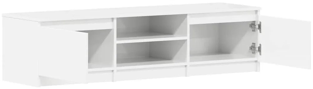 vidaXL Έπιπλο Τηλεόρασης Γυαλιστερό Λευκό 140x40x35,5 εκ. Επεξ. Ξύλο