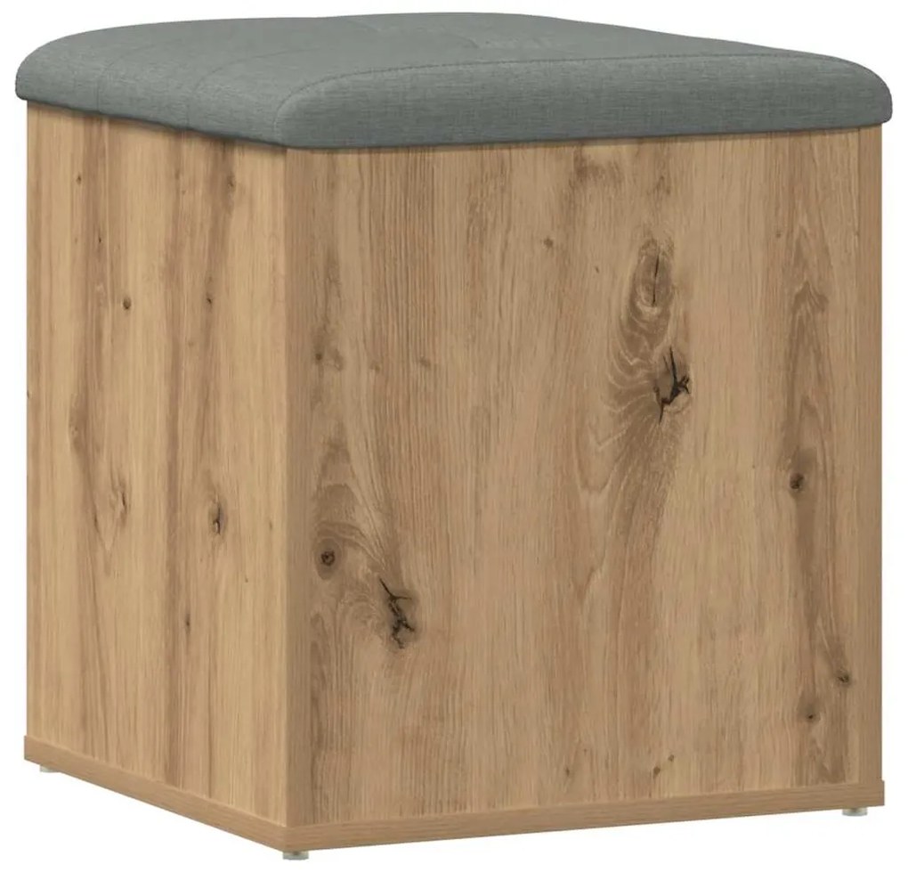 vidaXL Πάγκος αποθήκευσης Artisan Oak 42x42x45 cm Κατασκευασμένο ξύλο