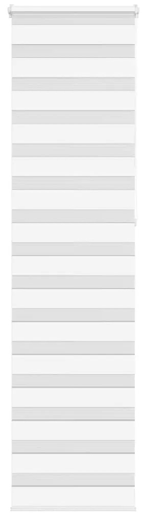 vidaXL Ζέβρα τυφλή Λευκό Πλάτος υφάσματος 60,9 εκ. Πολυεστέρας