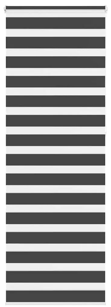 vidaXL Ζέβρα τυφλή Μαύρο Πλάτος υφάσματος 65,9 εκ. Πολυεστέρας