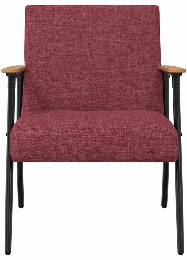 vidaXL Πολυθρόνα Κόκκινο 59 x 75 x 78 εκ ύφασμα