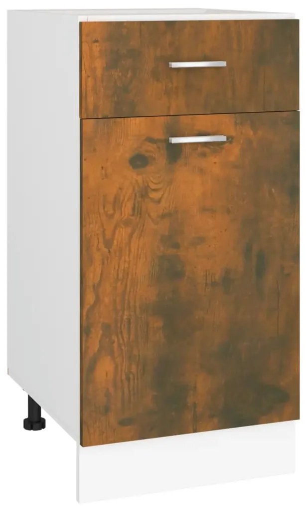 vidaXL Ντουλάπι με Συρτάρια "Lyon" Καπνιστή Δρυς 40x46x81,5 εκ. από Τεχνητό Ξύλο