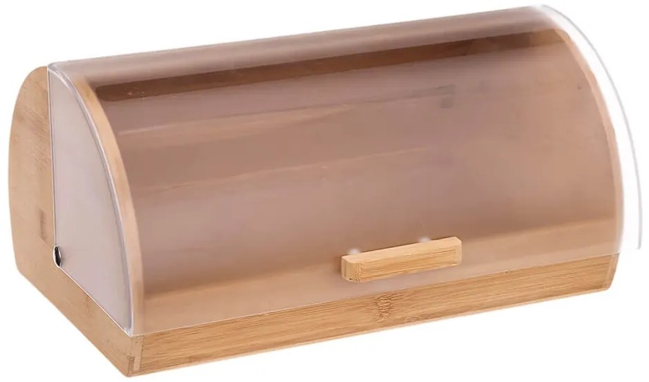 Ψωμιέρα 5five με καπάκι και διαστάσεις 38.5x18.5x26cm - Απόχρωση ξύλου