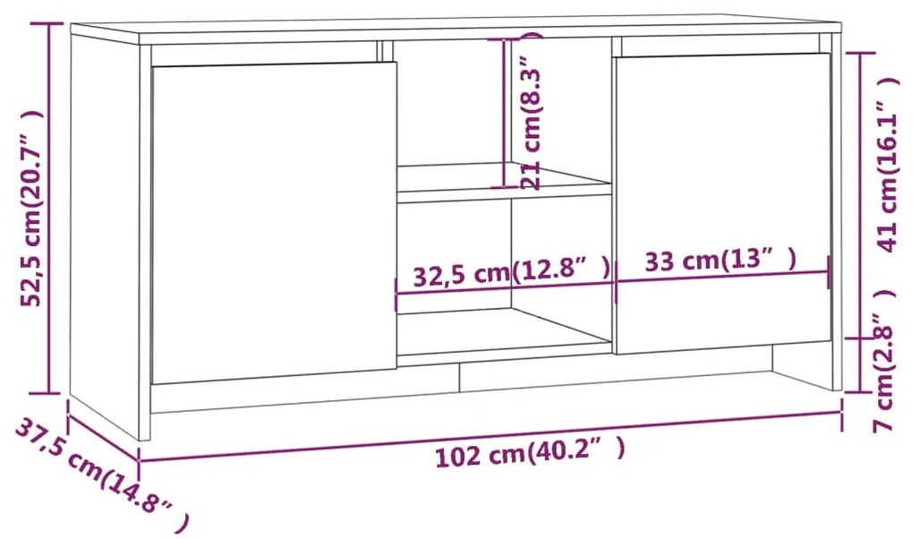 ΈΠΙΠΛΟ ΤΗΛΕΟΡΑΣΗΣ ΚΑΦΕ ΔΡΥΣ 102X37,5X52,5 ΕΚ. ΜΟΡΙΟΣΑΝΙΔΑ 813022