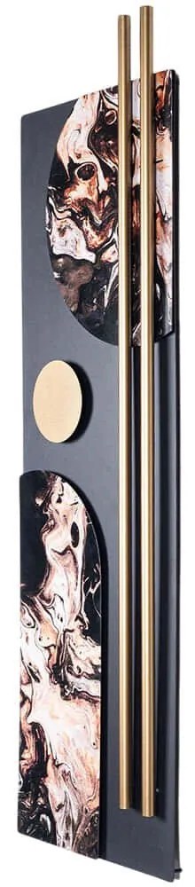 Διακοσμητικό Τοίχου Barok 507ATP1264 31x104cm Multi Wallity Ατσάλι