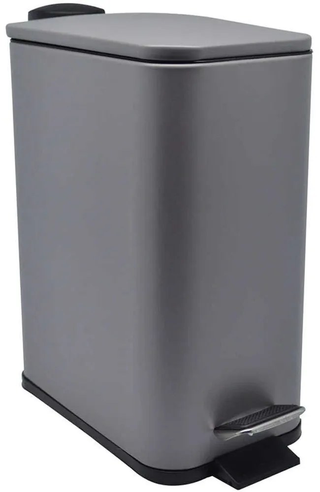 Κάδος Απορριμμάτων Soft Close 811830 5lt Grey Ankor Stainless Steel