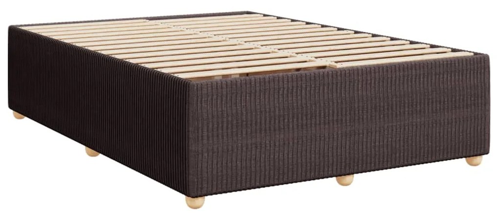 ΚΡΕΒΑΤΙ BOXSPRING ΜΕ ΣΤΡΩΜΑ ΣΚΟΥΡΟ ΚΑΦΕ 160X200 ΕΚ ΥΦΑΣΜΑΤΙΝΟ 3287517