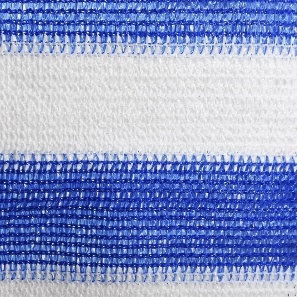 Διαχωριστικό Βεράντας Μπλε / Λευκό 120 x 500 εκ. από HDPE - Πολύχρωμο