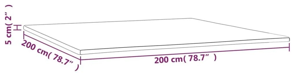 Ανώστρωμα 200x200x5 εκ. - Λευκό